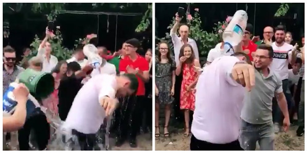 Bir Garip Düğün Geleneği: Ülkenin Bir Aylık Su İhtiyacını Damadın Üzerine Boşalttılar!