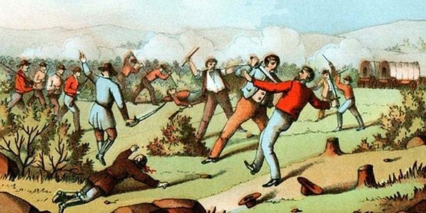 11. 1838 yılında Missouri'de tüm Mormonların eyaleti terk etmesi ve aksi takdirde öldürülmeleri için bir kanun çıkarılmıştır.
