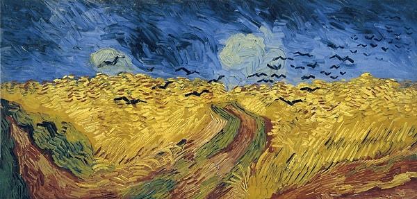 17. Vincent Van Gogh 'Buğday Tarlası ve Kargalar' adlı eserini yaparken intihar etti.