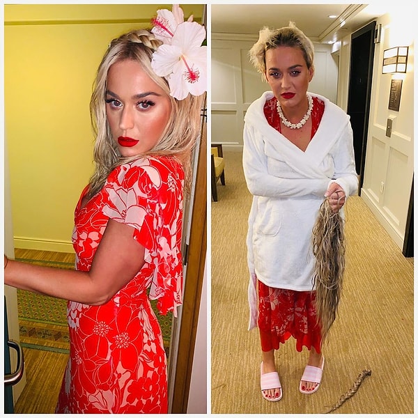 Свои снимки звезда сопроводила подписью: "Я в начале и в конце выходных."