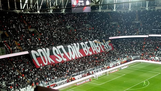 İki takım taraftarları güzel görüntülere sahne oldular.