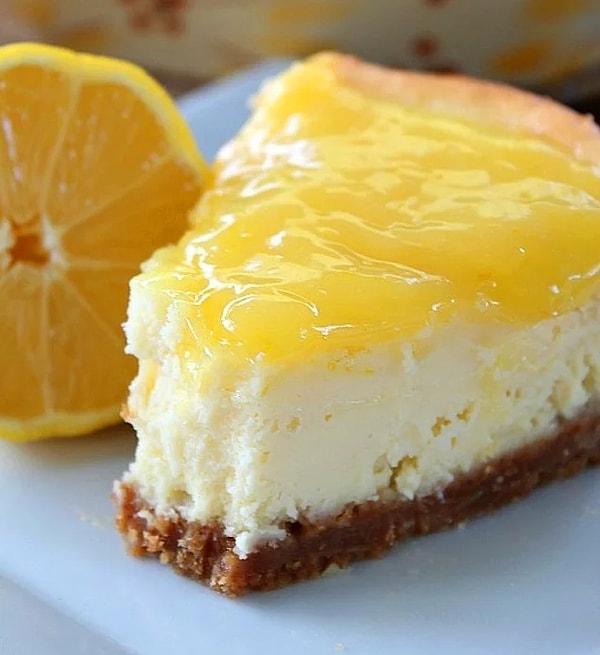 9. Limon dedin mi akla gelen cheesecake de burada: