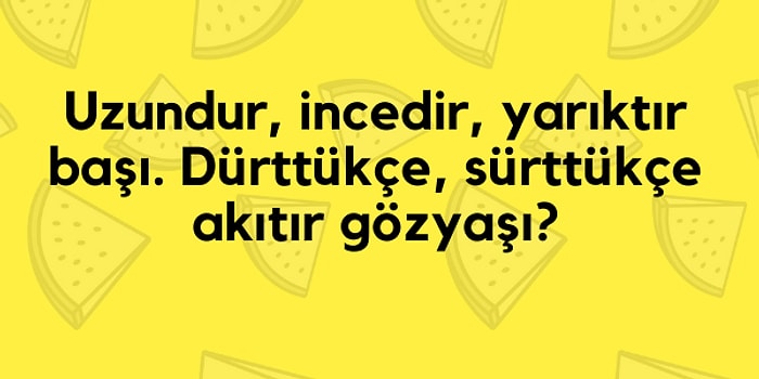 Bu Kafaları Karıştıran Bilmece Testinde 15/15 Yapabilecek misin?