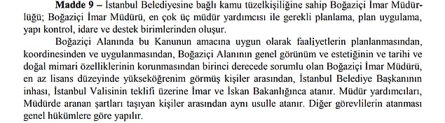 Peki Boğaziçi İmar Müdürü nasıl atanıyor?
