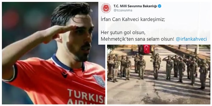 Milli Savunma Bakanlığı'ndan UEFA'nın Asker Selamı Nedeniyle Soruşturma Başlattığı İrfan Can Kahveci'ye Destek Mesajı