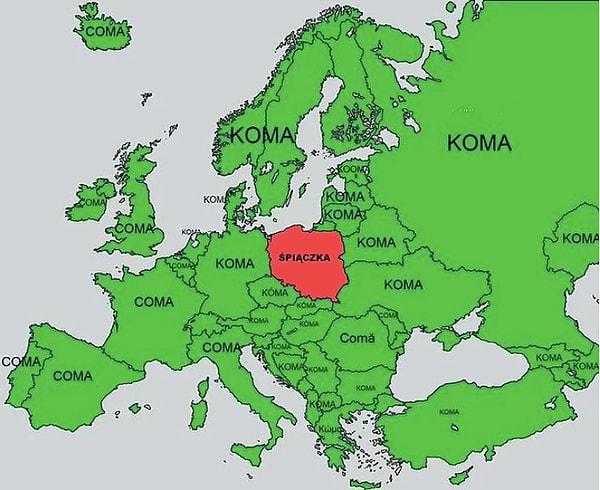 12. Avrupa ülkelerinde koma kelimesinin kullanımı