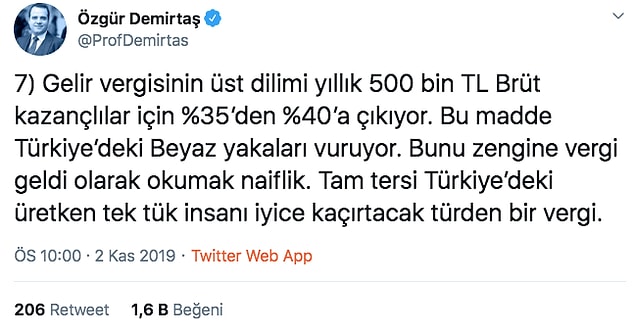 8. Bir sonraki madde de gelir vergisiyle ilgili.