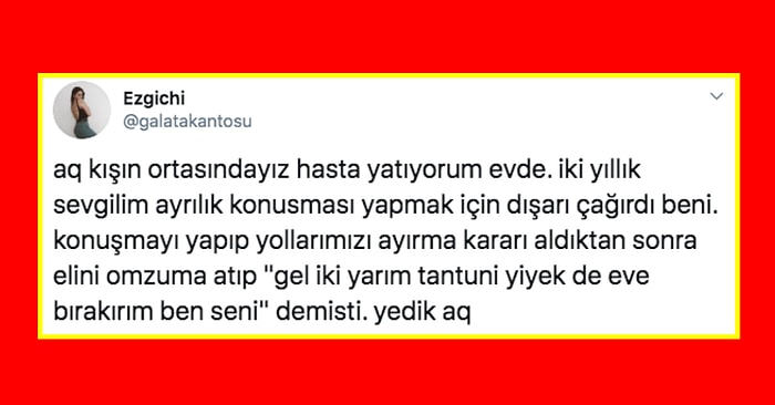 Sevgilisinden Ayrılırken Bile Karın Doyurma Derdinde Olan Kişilerin Trajikomik Ayrılık Hikâyelerine  Çok Güleceksiniz!