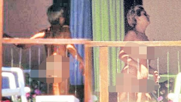 3. Tatil yaptığı otelin villasındaki balkonunda pusu kurmuş bir paparazziye yakalanan Sibel Can