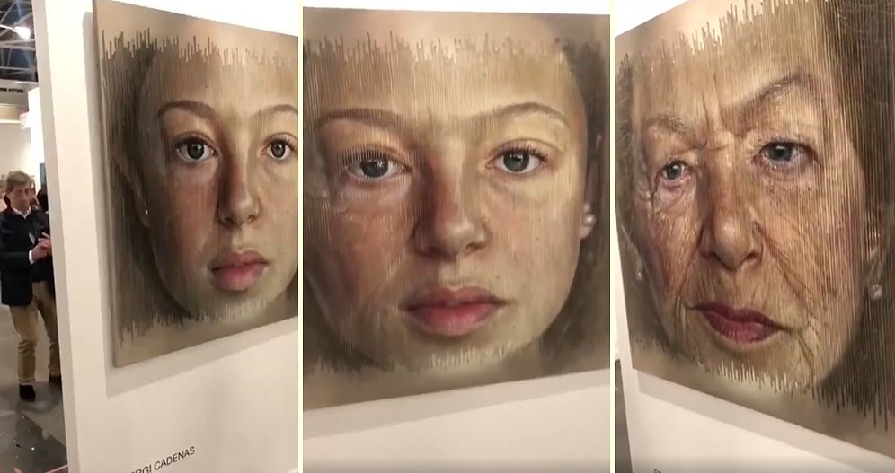 İspanyol Sanatçının Açı Değiştikçe Değişen 'Yaşlanmak' İsimli Etkileyici Eseri!