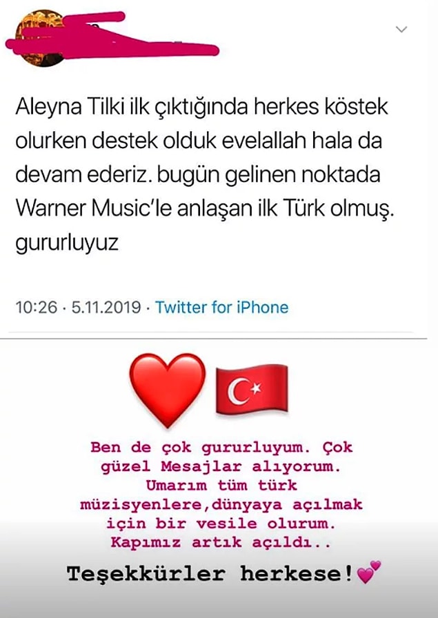 Tabii ne kadar gururlu olduğundan da bahsetti! 😍