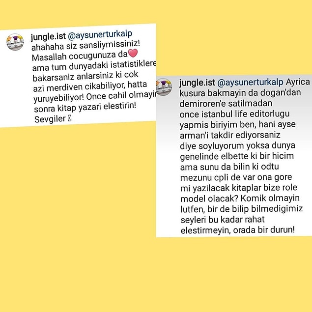 Diğer takipçilerin cevaplarına rağmen devam etti.