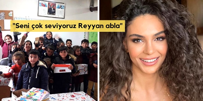 Hercai Dizisinin Reyyan'ı Ebru Şahin, İlkokul Çocuklarına Yaptığı Yardımla Gönlümüzü Bir Kez Daha Fethetti!