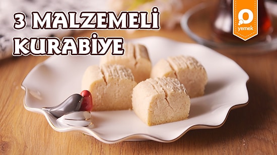 Dünyanın En Kolay Kurabiyesi: 3 Malzemeli Kurabiye! 3 Malzemeli Kurabiye Nasıl Yapılır?