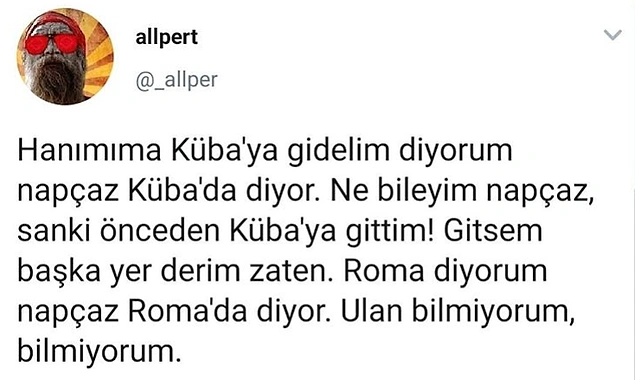 Bilmiyor.