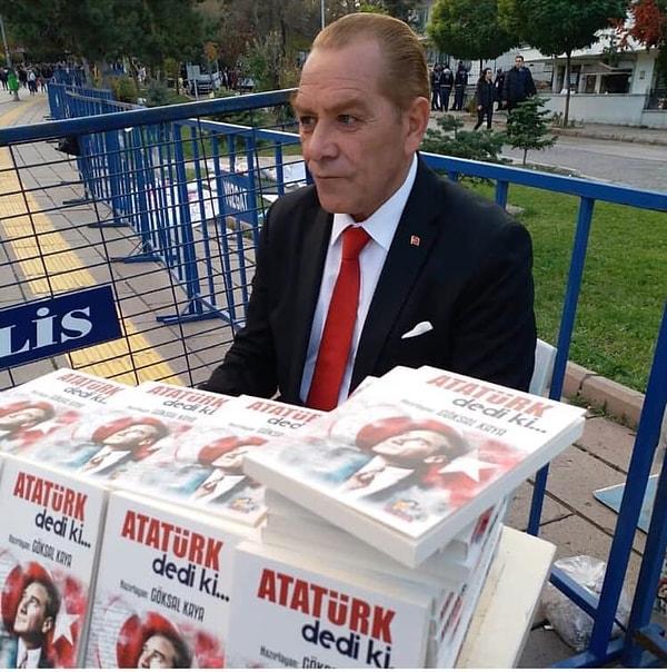 Göksal Bey, meclis grup toplantılarına katıldığını ama siyasetle işinin olmadığını da ekliyor. Bir de "Atatürk dedi ki" diye kitap çıkartmış kendisi.