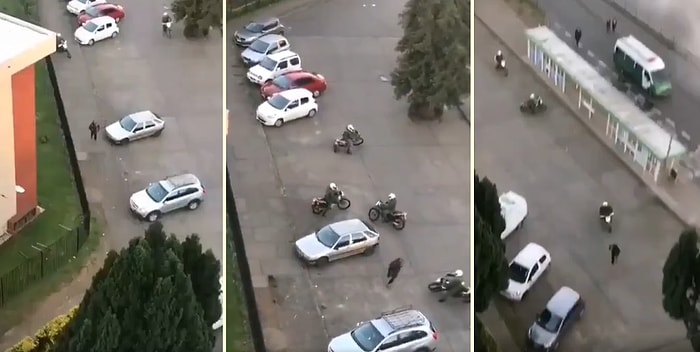 5 Polisi Etrafında Dört Döndürerek Yakalanmadan Polislerin Elinden Kaçan Eylemci