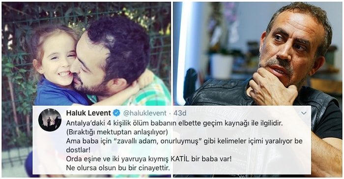 Haluk Levent Antalya'da Ölü Bulunan 4 Kişilik Ailenin Babası Hakkında 'Katil' Dedi, Hem Destek Gördü Hem de Tepki Aldı