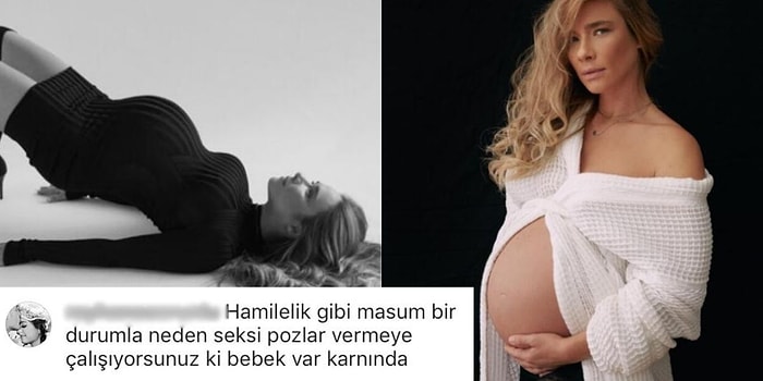 Hamileyken Kendisini Daha Dişi Hissettiğini Söyleyen Müge Boz'u Verdiği Pozlar Nedeniyle Yerin Dibine Soktular!