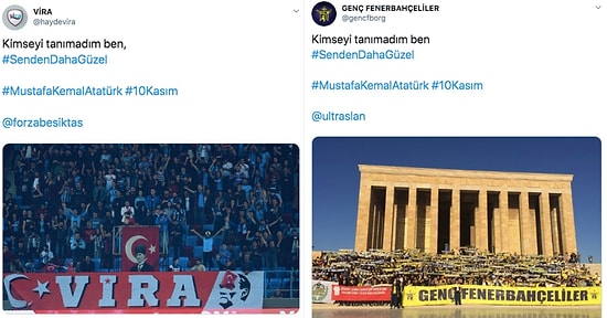 Taraftar Grupları Atamızı Aramızdan Ayrılışının 81. Yılında #SendenDahaGüzel Diyerek Andı!