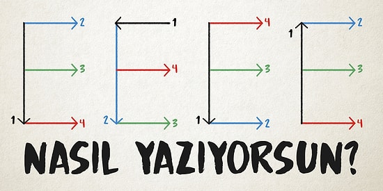 E Harfini Yazma Şeklin Sahip Olduğun Psikolojik Rahatsızlığı Söylüyor!