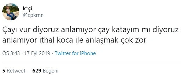 Çay dök.
