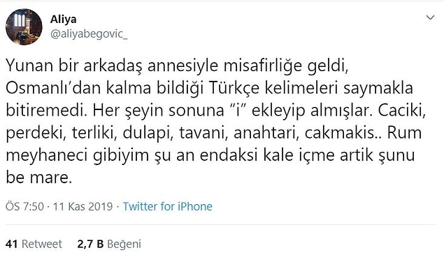 14. Sonuna "i" ekleyince sizin oldu yani...