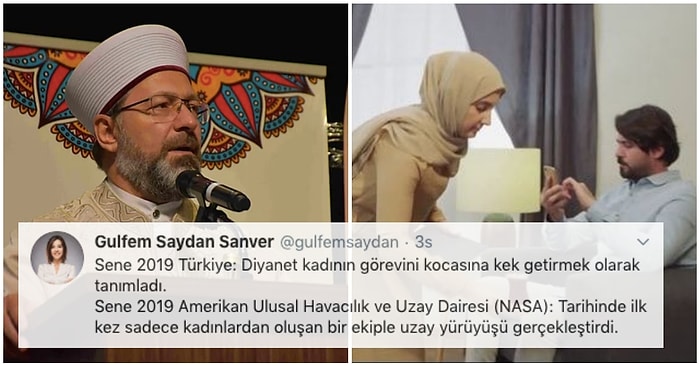 Kadının Toplumdaki Görevinin Erkeğine Hizmet Etmek Olduğunu İma Eden Diyanet İşleri Başkanı Ali Erbaş'a Gelen Tepkiler