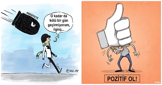 Depresyon ve Anksiyete ile Yaşamanın Hayatını Nasıl Etkilediğini Anlatan Sanatçıdan 18 Sarsıcı İllüstrasyon