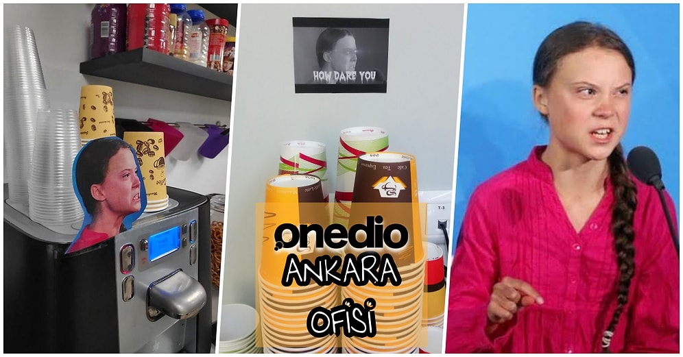 Bu Ne Cüret?! Plastik Kullanımını Önlemek İçin Ofislerine Greta Thunberg Fotoğrafları Asan 13 Şirket