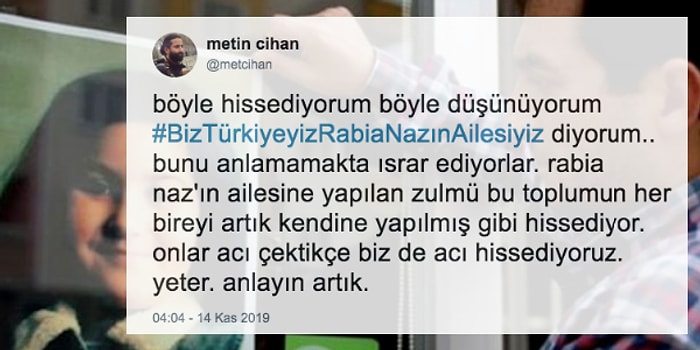 Biz Türkiyeyiz Rabia Naz'ın Ailesiyiz! Baba Şaban Vatan'ın Gözaltına Alınmasının Ardından Sosyal Medya Ayaklandı