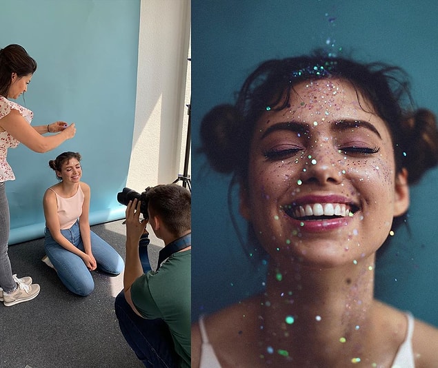 8. Küçücük simleri yakalama ile ortaya çıkan ışıltılı bir fotoğraf. 🤩