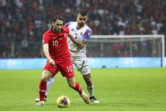 Türkiye Avrupa Şampiyonası Elemeleri H Grubu 9. maçında İzlanda ile karşı karşıya geldi.