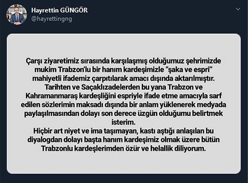 Trabzonlulardan Özür Diledi: Kahramanmaraş Belediye Başkanı, 'Sizi Biz Müslüman Yaptık" Sözleri Nedeniyle Tepkilerin Odağında