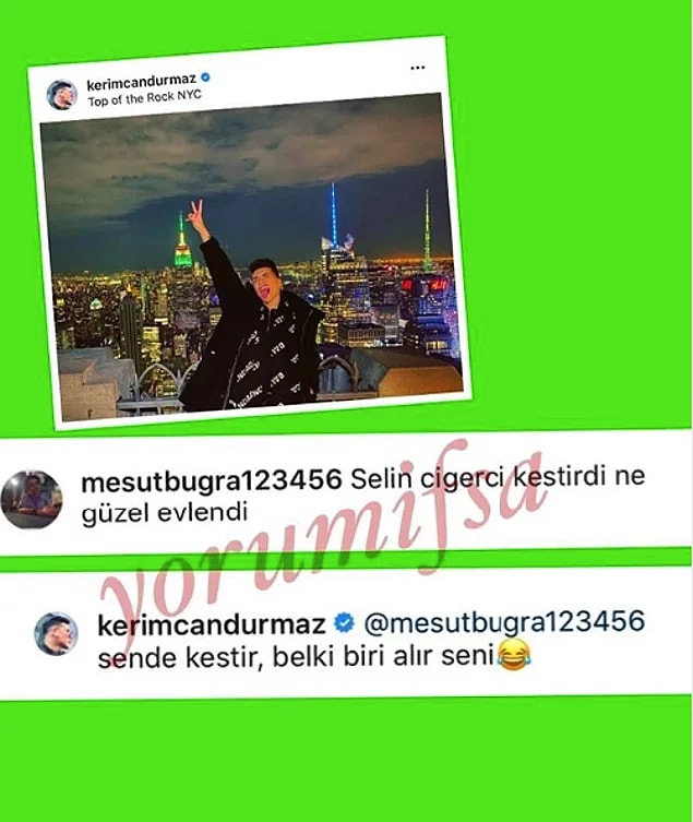 2. Kerimcan Durmaz'ın Selin Ciğerci'yle ilgili yoruma verdiği yanıt ortalığı karıştıracak gibi!