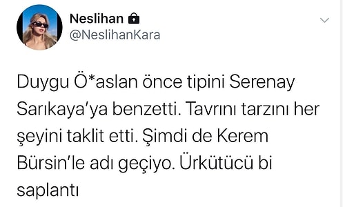 Serenay Sarıkaya'ya Olan Benzerliğiyle Dikkat Çeken YouTuber Duygu Özaslan'ın Kerem Bürsin ile Birlikte Olduğu İddia Edildi!