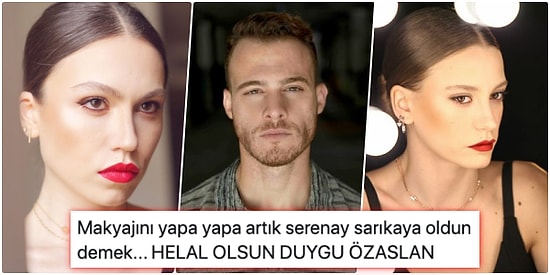 Serenay Sarıkaya'ya Olan Benzerliğiyle Dikkat Çeken YouTuber Duygu Özaslan'ın Kerem Bürsin ile Birlikte Olduğu İddia Edildi!