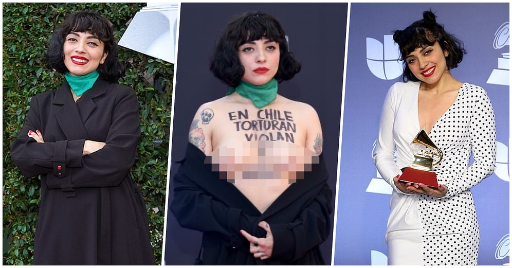 Ülkesindeki Olaylara Dikkat Çekmek İsteyen Şarkıcı Laferte Latin Grammy Ödülleri'ne Üstsüz Katılarak Damgasını Vurdu!