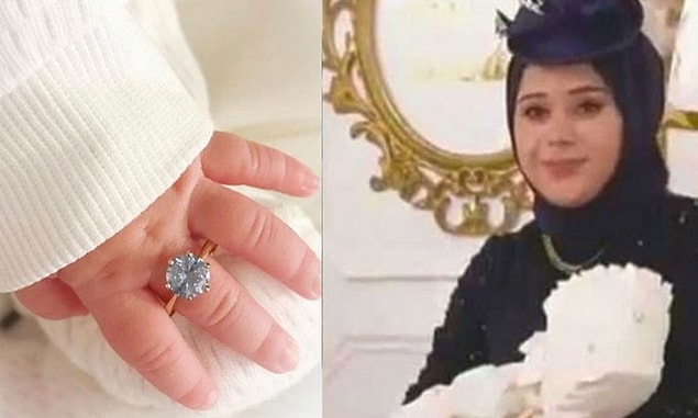 Videodan görüldüğü üzere yaşadıkları hayat epey şatafatlı elbette ancak yeni düşen görüntülere göre Büşra Nur Çalar Söylemez bebeği Berra Aksa'ya bir de tektaş yüzük takmış...
