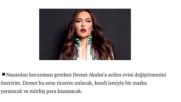 3. Magazin dünyasıyla başlayalım. Mesela İzzet Çapa'ya verdiği röportajda Demek Akalın'ın kendi markasını çıkaracağını söylemişti.