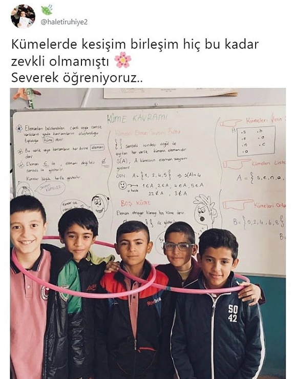 Kümelerde kesişim.
