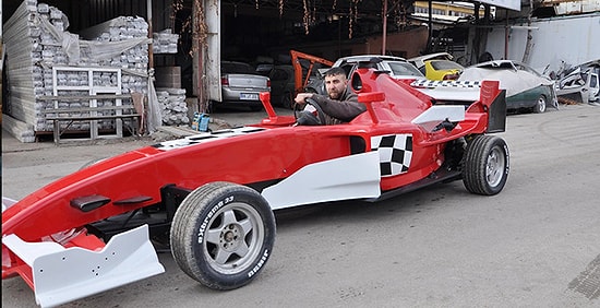 Çocukluğundan Beri Hayali Olan Formula 1 Aracını Kendisi Yapan Kaporta Ustası