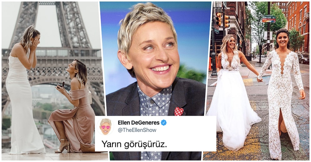 Aileleri Tarafından Reddedilen Lezbiyen Çifte Amerikalı Ünlü Komedyen Ellen DeGeneres’den Destek Geldi!
