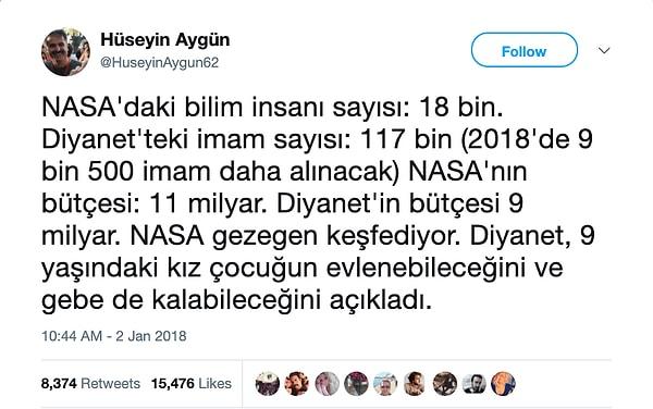 Daha önce çeşitli kişiler tarafından da bu iddialar gündeme getirilmişti. Mesela Hüseyin Aygün'ün büyük tartışmalar yaratan bu tweeti günlerce konuşuldu.