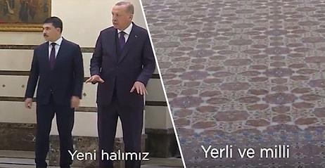 Erdoğan'ın 'Arkadaşlar Bu Halımız Yeni, Hereke, 108 Metrekare, Yerli ve Milli' Sözlerine Gelen Tepkiler!