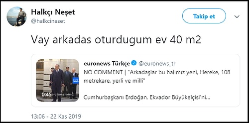 Erdoğan'ın 'Arkadaşlar Bu Halımız Yeni, Hereke, 108 Metrekare, Yerli ve Milli' Sözlerini Gelen Tepkiler!