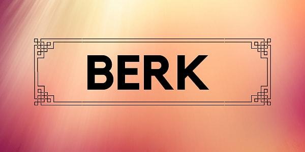 Senin kaderinde yazılı olan kişinin adı Berk!