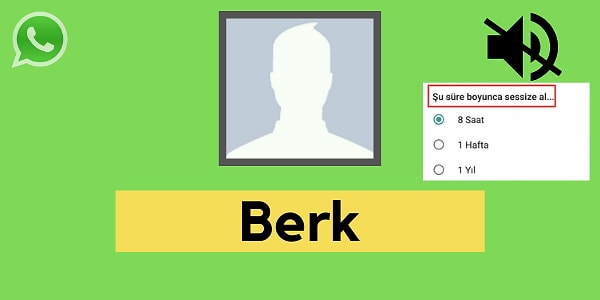 Seni WhatsApp'ta sessize alan kişi Berk!