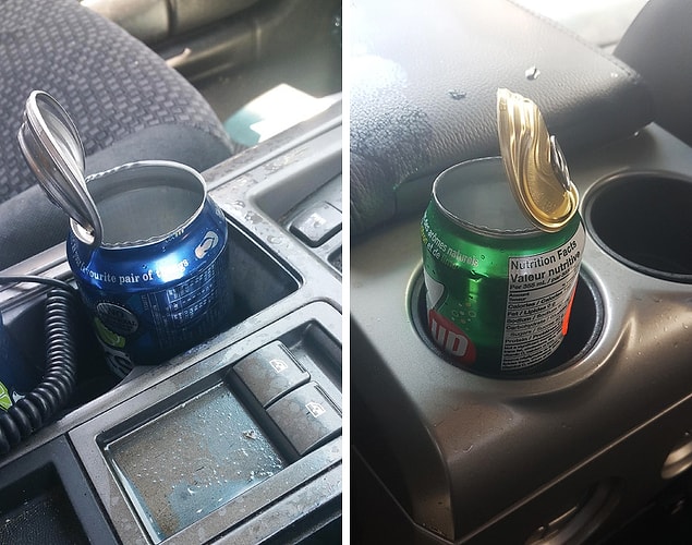 10. “Arabamda açılmamış bir kutu soda bıraktım, çok sıcaktı, patladı. Artık her şey yapış yapış.”
