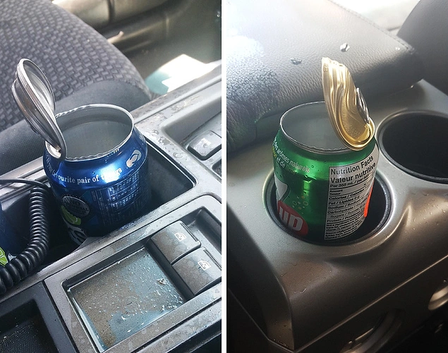 “Arabamda açılmamış bir kutu soda bıraktım, çok sıcaktı, patladı. Artık her şey yapış yapış.”